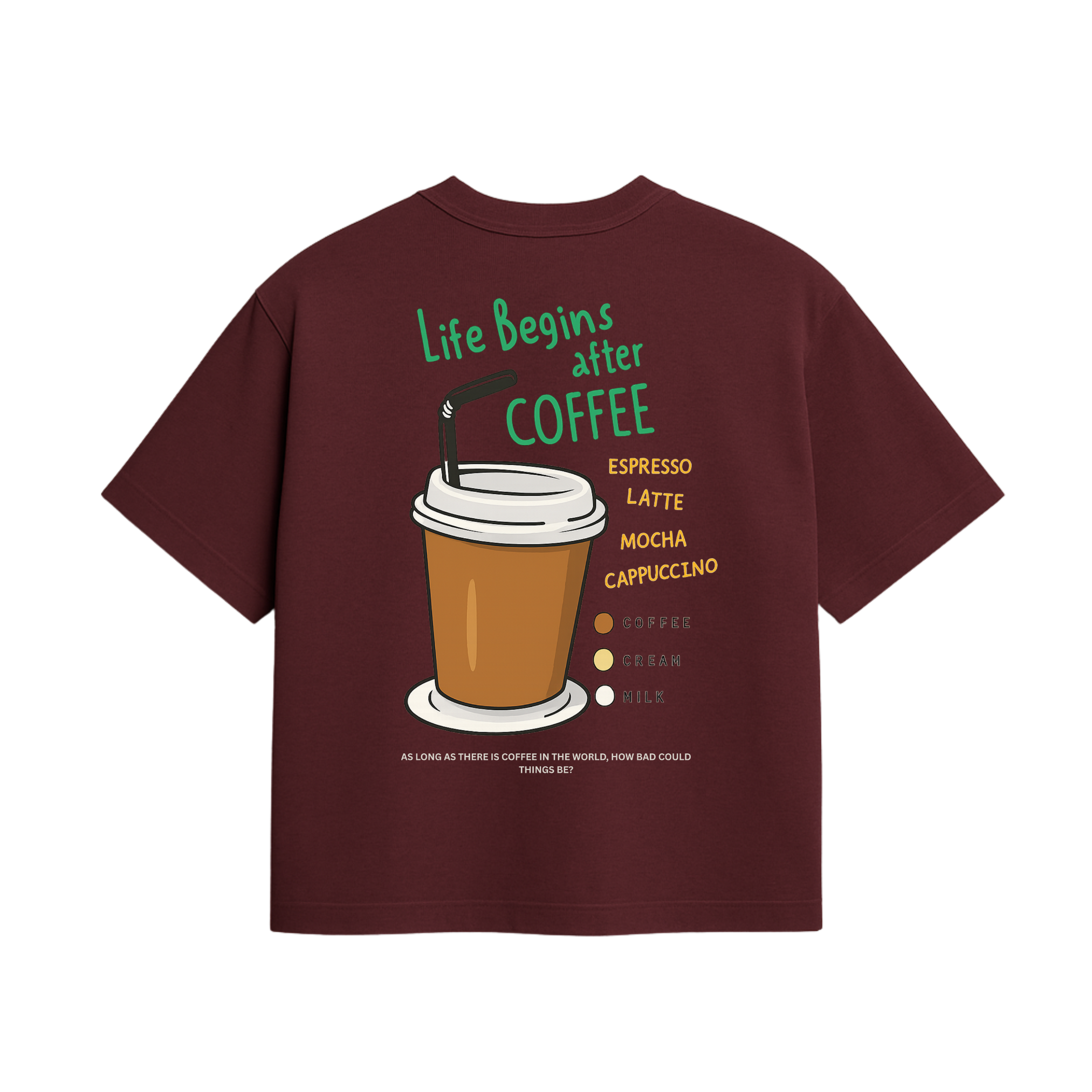 LIFE BEGINS AFTER COFFEE