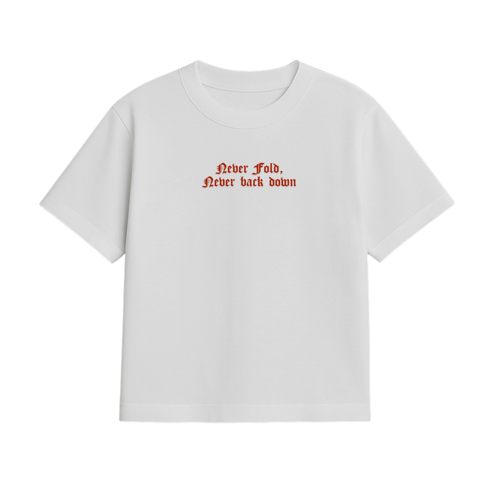 NEVER FOLD, NEVER BACK DOWN – SIDHU MOOSEWALA TRIBUTE TEE