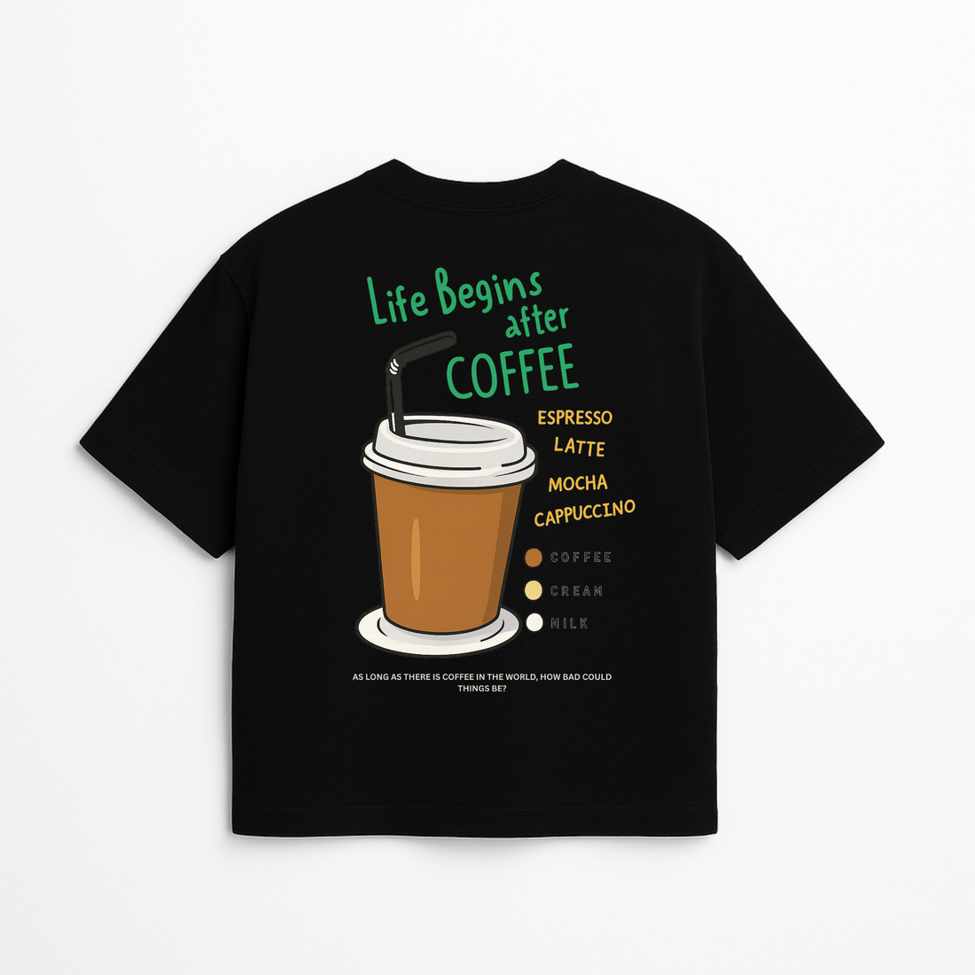 LIFE BEGINS AFTER COFFEE