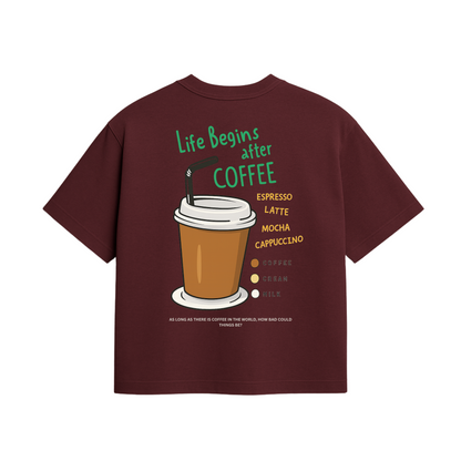 LIFE BEGINS AFTER COFFEE