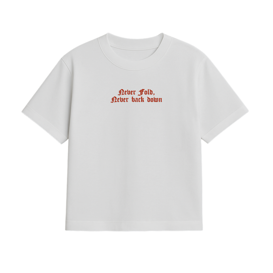 NEVER FOLD, NEVER BACK DOWN – SIDHU MOOSEWALA TRIBUTE TEE