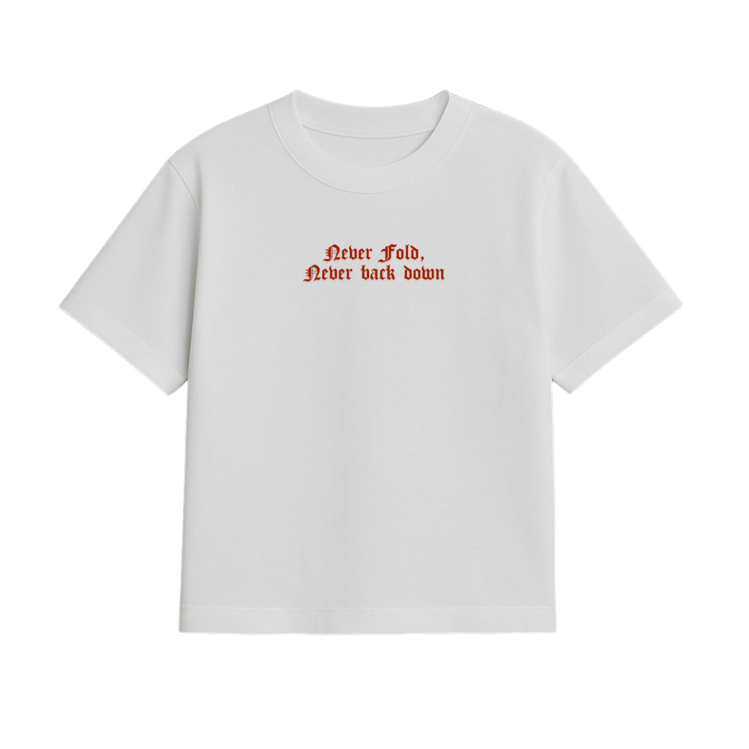 NEVER FOLD, NEVER BACK DOWN – SIDHU MOOSEWALA TRIBUTE TEE
